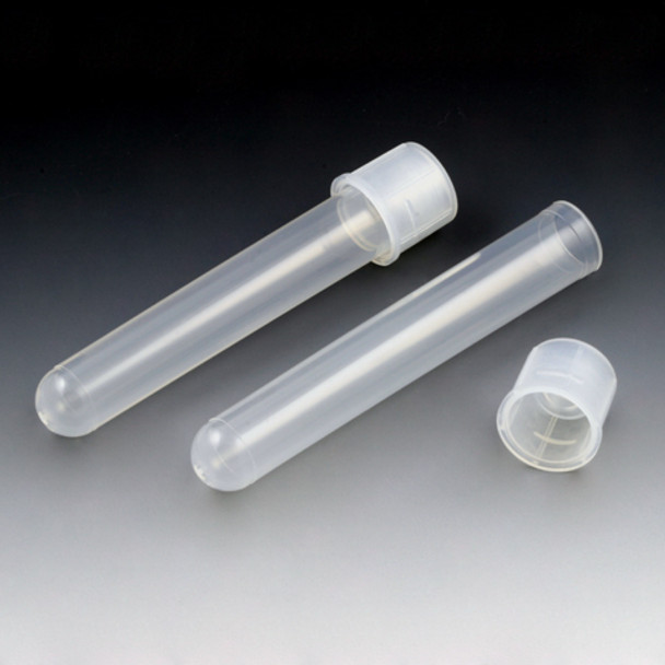 Plastic Culture Tubes (17 x 100 mm), 15mL - PP - STERILE - Attached Dual Position Cap - Case of 500