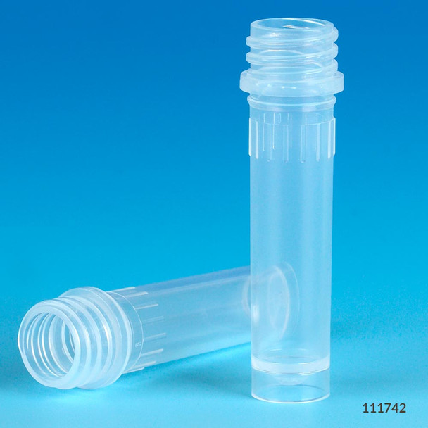 2mL Microcentrifuge Tubes with Screw Caps, Self-Standing, No Cap - Bag of 1000