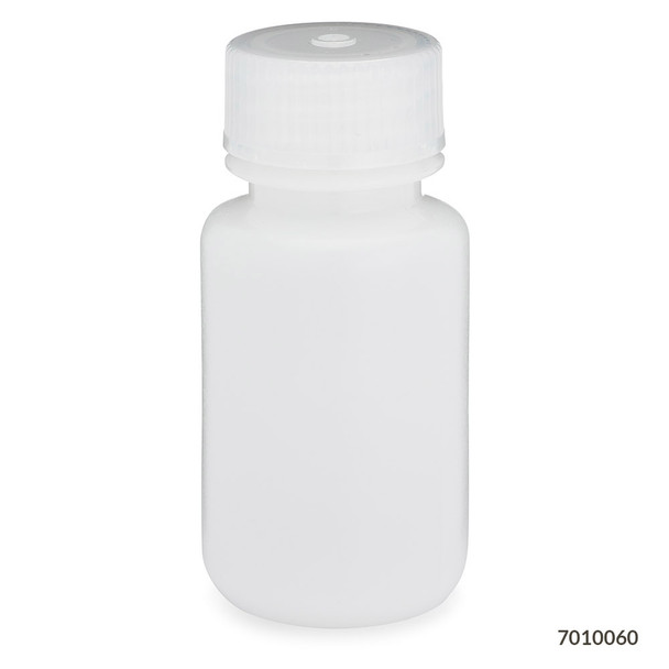 Diamond RealSeal Bottle, Wide Mouth Round, HDPE with PP Closure, 60mL 72/cs