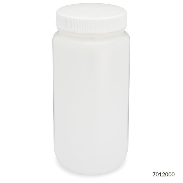 Diamond RealSeal Bottle, Wide Mouth Round, HDPE with PP Closure, 2L 6/cs