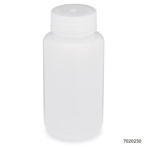 Diamond RealSeal Bottle, Wide Mouth, Round, LDPE with PP Closure, 250mL 12pk