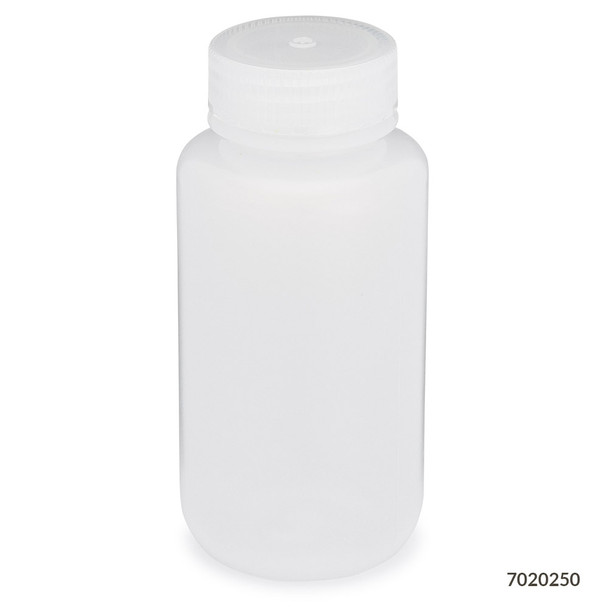 Diamond RealSeal Bottle, Wide Mouth, Round, LDPE with PP Closure, 250mL 72/cs