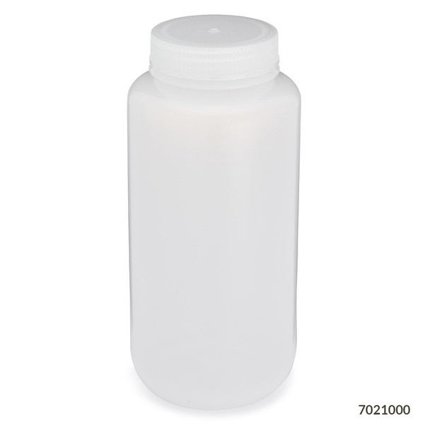 Diamond RealSeal Bottle, Wide Mouth, Round, LDPE with PP Closure, 1000mL 24/cs