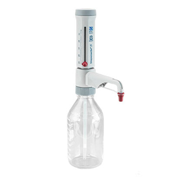 Dispensette S Bottletop Dispenser, Analog-adjustable w/ standard valve, 2.5-25mL