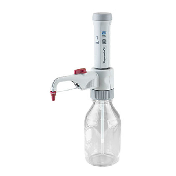 Dispensette S Bottletop Dispenser, Fixed-volume w/ recirculation valve, 1mL