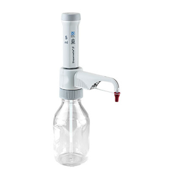 Dispensette S Bottletop Dispenser, Fixed-volume w/ standard valve, 5mL