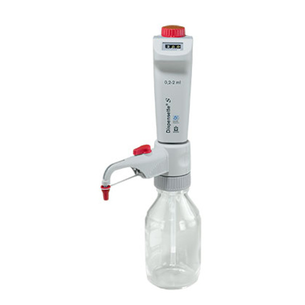 Dispensette S Bottletop Dispenser, Digital w/ recirculation valve, 0.2-2mL