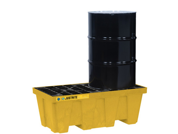EcoPolyBlend Spill Control Pallet, 2 drum, Yellow