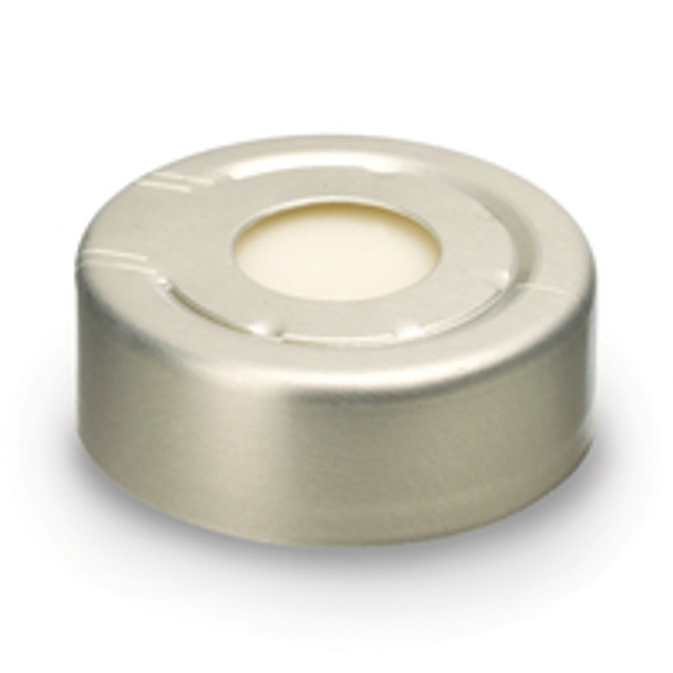 Aluminum Pressure Release Seals w/Septa (Silicone/PTFE), 20mm, 100pk