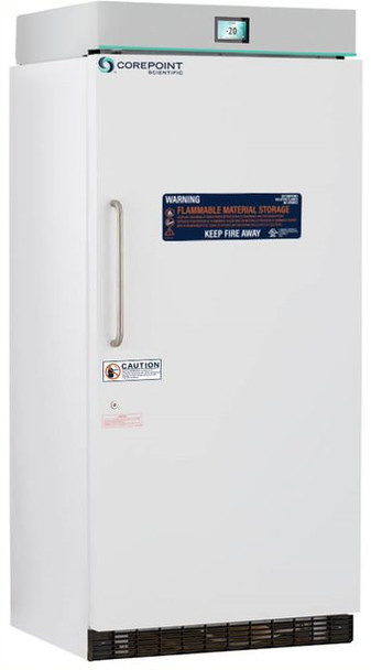 Corepoint Scientific White Diamond Series Flammable Storage Laboratory and Medical Freezer 30 Cu. Ft.