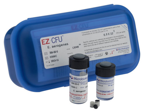 Microbiologics Escherichia coli, ATCC 8739, EZ-CFU (20 pellets for 10 aliquots, 10 vials of hydrating fluid)