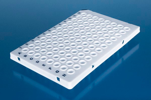 96-well PCR plate - semi-skirted - Low Profile - white - 50 plates