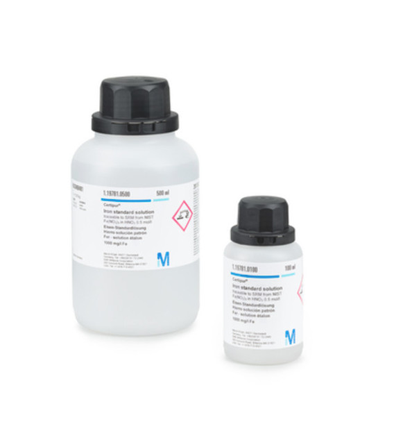 Arsenic standard solution traceable to SRM from NIST H3AsO4 in HNO3 0.5 mol/l 1000 mg/l As Certipur (500mL)