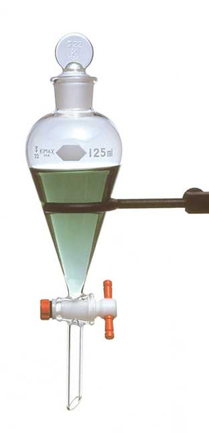 Squibb Separatory Funnel with PTFE Stopcock 250mL (4/cs)