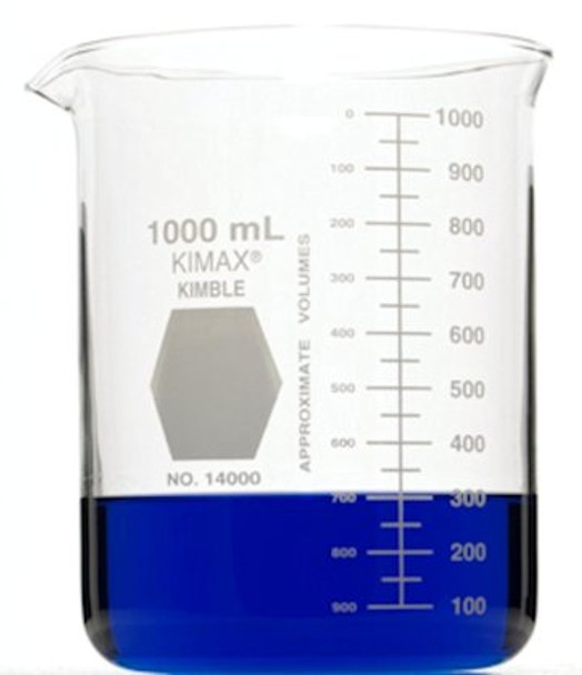 Low Form Griffin Beakers, 1000mL, 24/cs