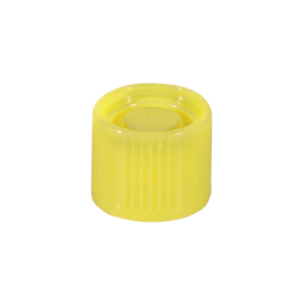Screw cap, yellow, suitable for tubes 16-16.5 mm, PK/1000