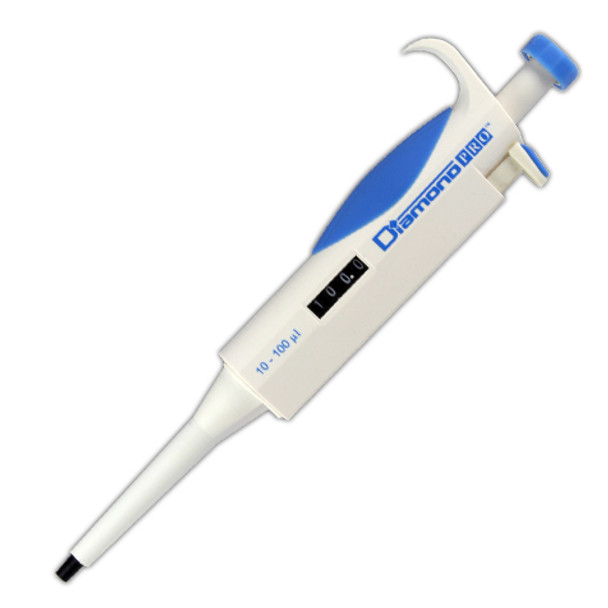 Pipette, Diamond PRO, Adjustable Volume, 10 - 100uL, Blue (Tip Group B)