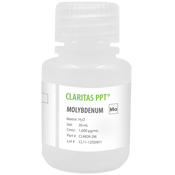 Molybdenum, 1,000ug/mL (1,000 ppm) for ICP-MS, 30 mL