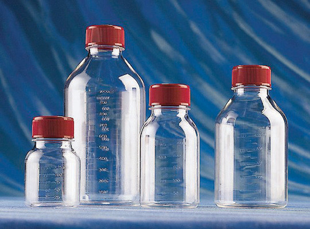 Corning Costar traditional, round, plastic storage bottles round clear polystyrene, sterile, bottle capacity 250 mL, cap, plug seal, case of 12 ea