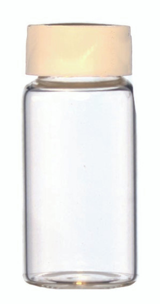 KIMBLE scintillation vials with attached pulp backed foil lined PP cap, 500ea