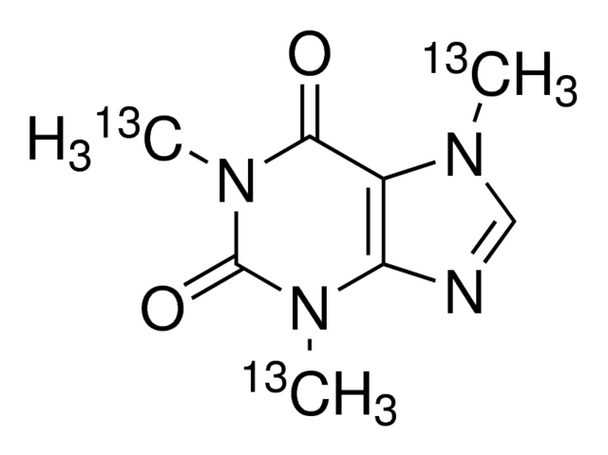 Caffeine-13C3 solution 1.0 mg/mL in methanol, ampule of 1 mL, certified reference material, Cerilliant