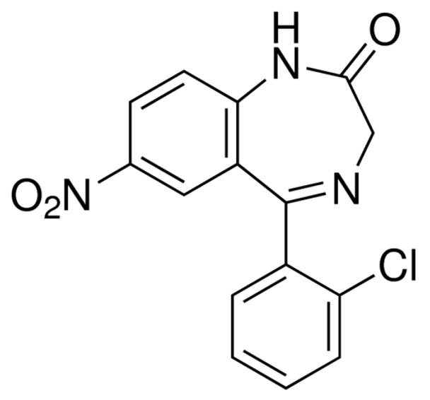 Clonazepam solution 1.0 mg/mL in methanol, ampule of 1 mL, certified reference material, Cerilliant