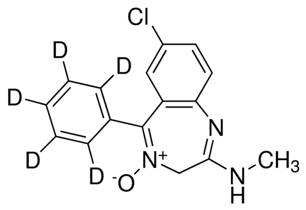 Chlordiazepoxide-d5 solution 100 ug/mL in methanol, ampule of 1 mL, certified reference material, Cerilliant