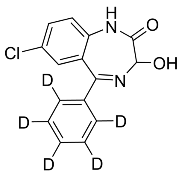 Oxazepam-d5 solution 1.0 mg/mL in methanol, ampule of 1 mL, certified reference material, Cerilliant