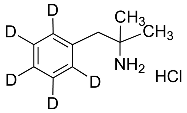 Phentermine-d5 hydrochloride 100 ug/mL in methanol (as free base), ampule of 1 mL, certified reference material, Cerilliant