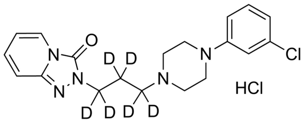 Trazodone-D6 hydrochloride solution 100 ug/mL in methanol (as free base), ampule of 1 mL, certified reference material, Cerilliant