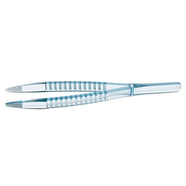Polystyrene Disposable Sterile Forceps, Individually Wrapped, 100/Pk