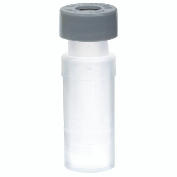 Standard, Filter Vial, PES 0.2um, Pre-Slit Septum, Grey Cap, CS/200