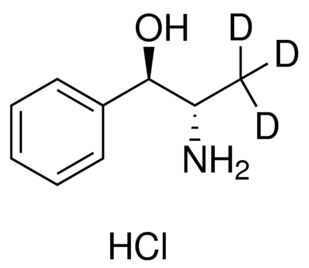 Norephedrine-d3 hydrochloride solution 1.0 mg/mL in methanol (as free base), ampule of 1 mL, certified reference material, Cerilliant