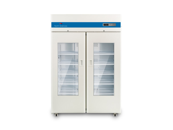 Lab / Vaccine fridge w/ shelves - 2-door - 2 to 10 C - 39 cu.ft / 1100L - 110V / 60 Hz