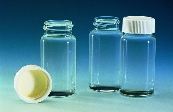 Liquid scintillation vials (with screw cap attached) polypropylene cap, foamed PE liner, pkg of 500 ea