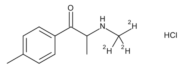 Mephedrone-D3 Hydrochloride (4-MMC-D3 HCl, 4-Methylmethcathinone-D3 Hydrochloride) 0.1 mg/ml in Meth