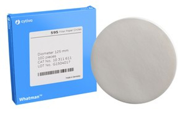 Whatman qualitative filter paper, Grade 595 circles, diam. 150 mm, pack of 100