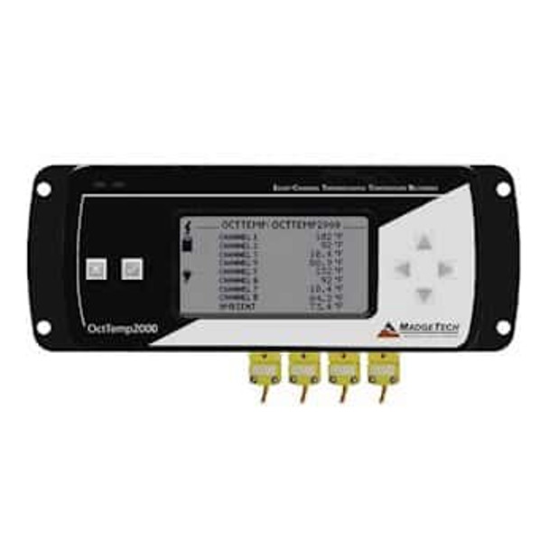 MadgeTech OctTemp2000 Eight-Channel Thermocouple Recorder with LCD