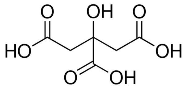 Citric acid natural, FCC, FG, 1KG