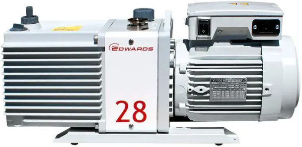 Edwards E2M28 21 CFM Dual-Stage High Capacity Vacuum Pump, 110V 50/60Hz, No Additional Accessories