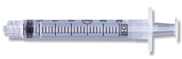 Syringe Only, 3mL, Slip Tip, 200/pk, 4 pk/cs
