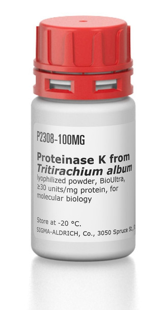 Proteinase K from Tritirachium album, lyophilized powder, BioUltra, for molecular biology