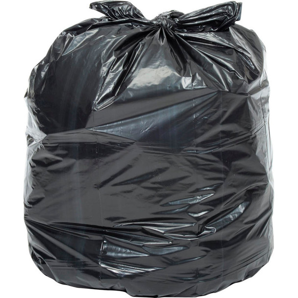 Global Industrial Heavy Duty Black Trash Bags - 55 to 60 Gal, 1.0 Mil, 100 Bags/Case