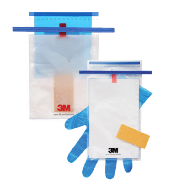 3M Hydrated Sponges, D/E Neutralizing Broth w/ Gloves, CS/100