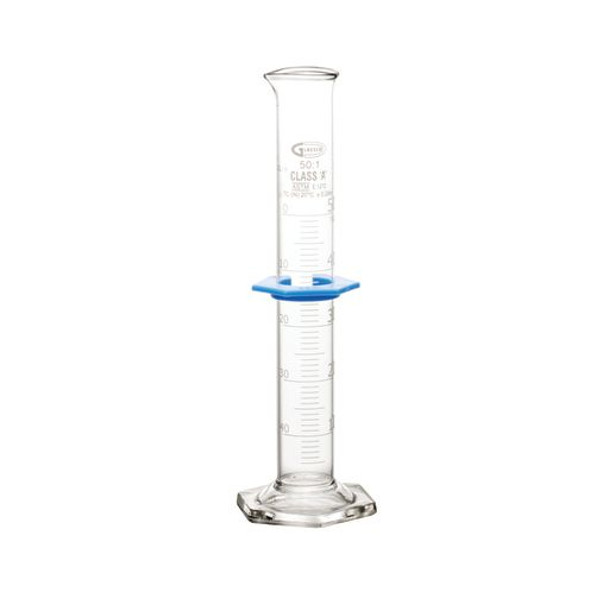 GRADUATED CYLINDERS, DOUBLE SCALE, CLASS A, INDIVIDUALLY CERTIFIED, 50 mL