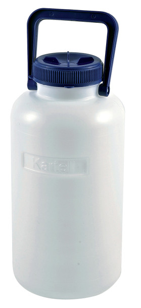 Kartell Heavy Wide Mouth Carboy HDPE with Insert, 5L