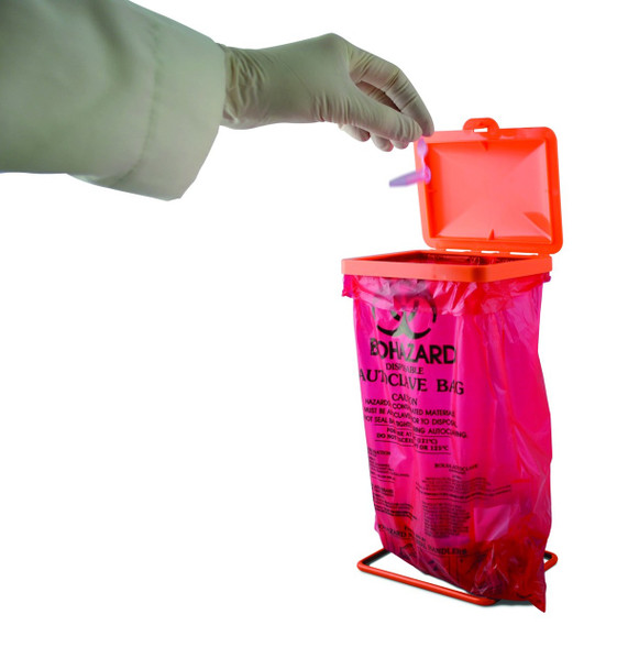 SP BEL-ART POXYGRID BENCH-TOP BIOHAZARD BAG HOLDER KIT; INCLUDES 100 POLYETHYLENE 8.5 X 11 IN. BAGS