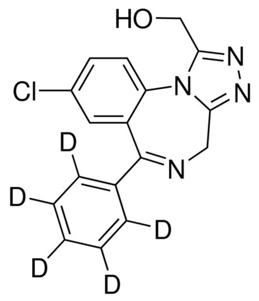 alpha-Hydroxyalprazolam-d5 solution 100 ug/mL in methanol, ampule of 1 mL, certified reference material, Cerilliant