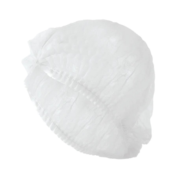 Clip Hat, Double Stitch, NW, White, 21", 1000 pcs