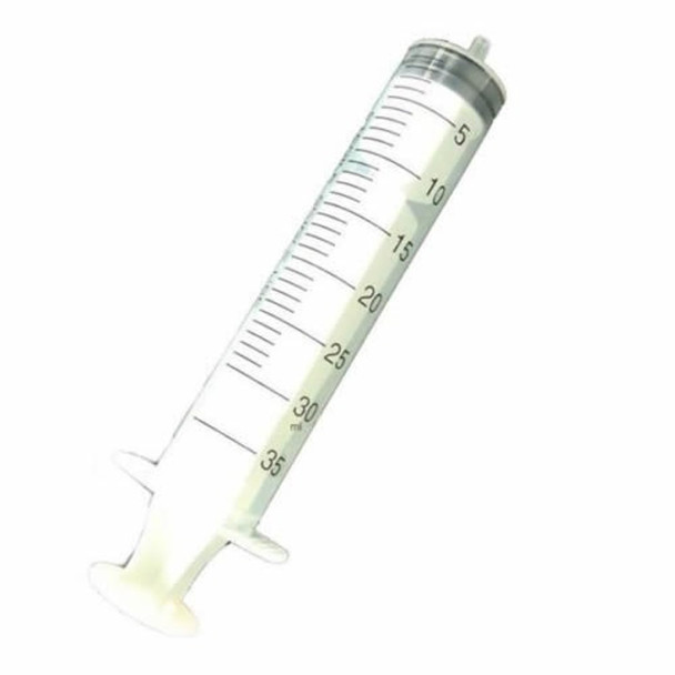 Syringe, Luer Lock, 30-35cc, With Cap, 50/bx, 5 bx/cs (28 cs/plt)